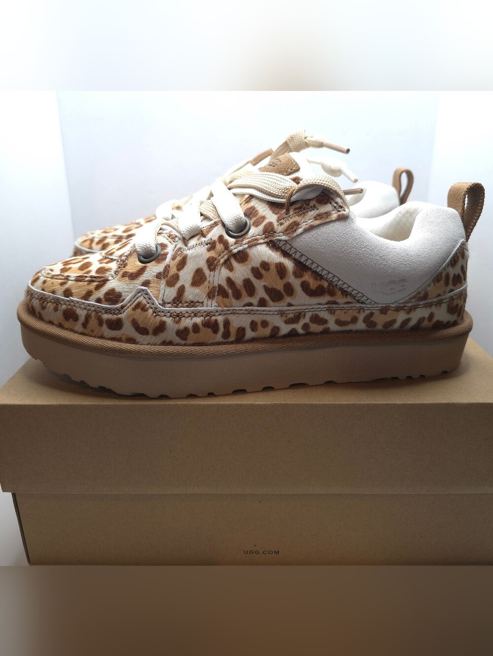 NEW UGG Lowmel Leather 'Cheetah/Brown' | Women Sizes 9  | 1181071